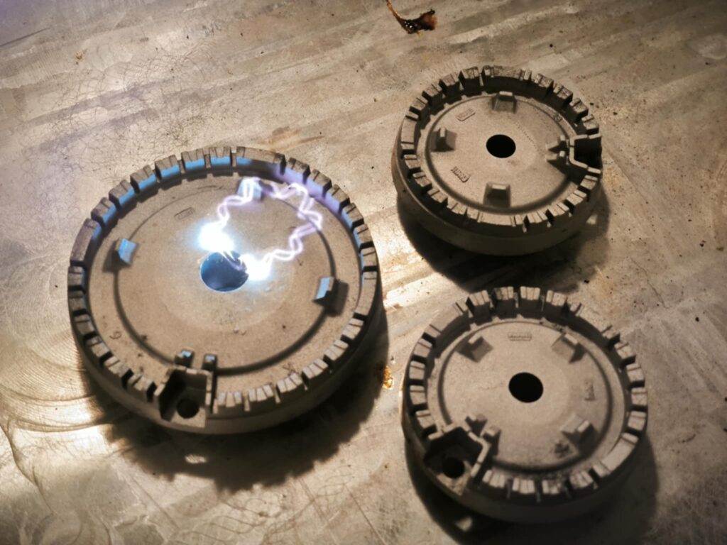 laser cleaning stove gas burners